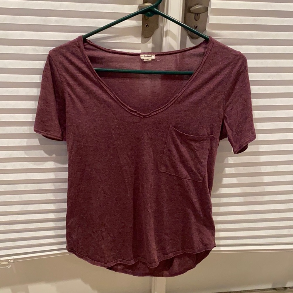 Purple Garage t shirt